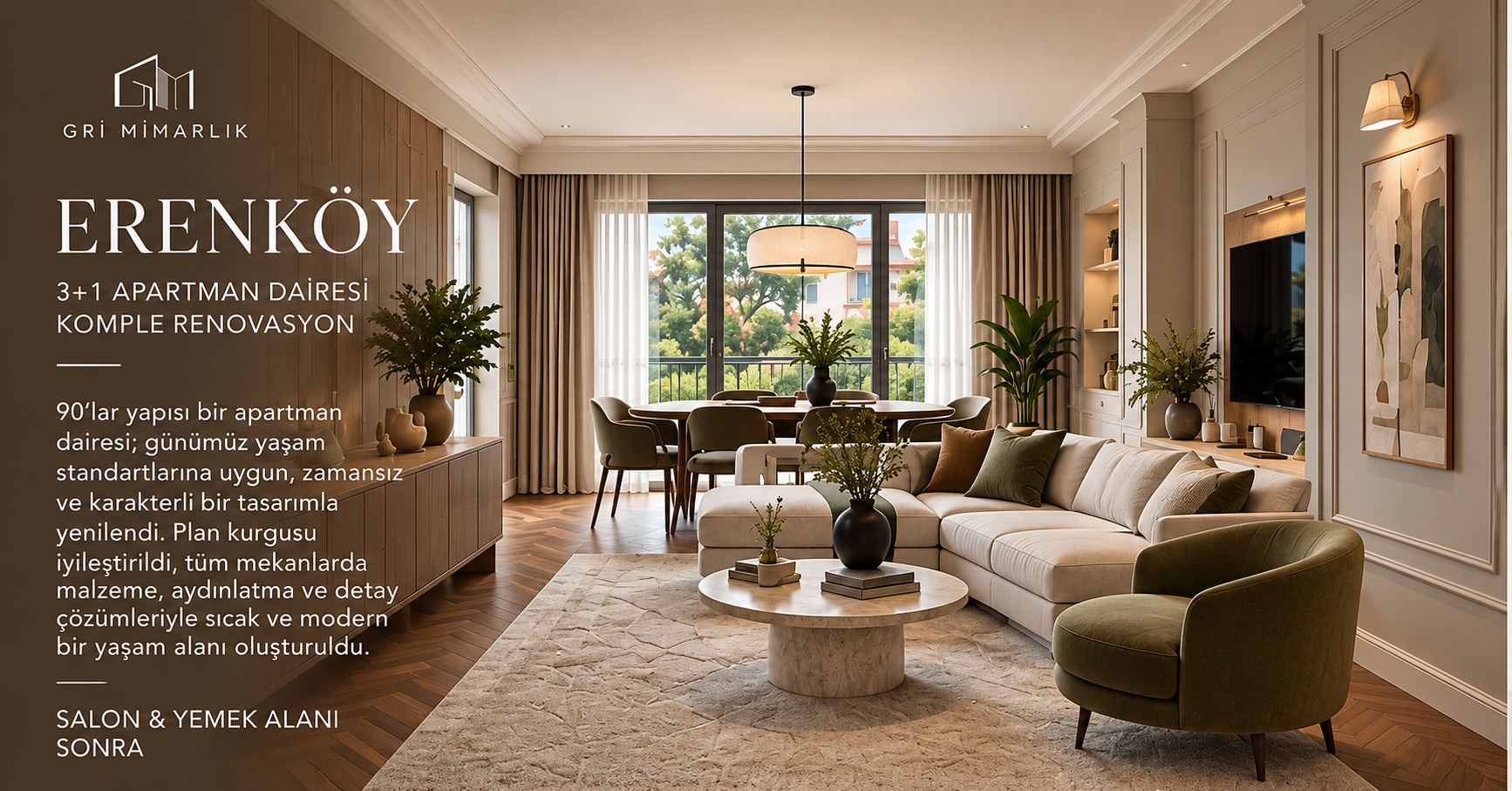 Erenköy 3+1 Apartman Dairesi proje detayı