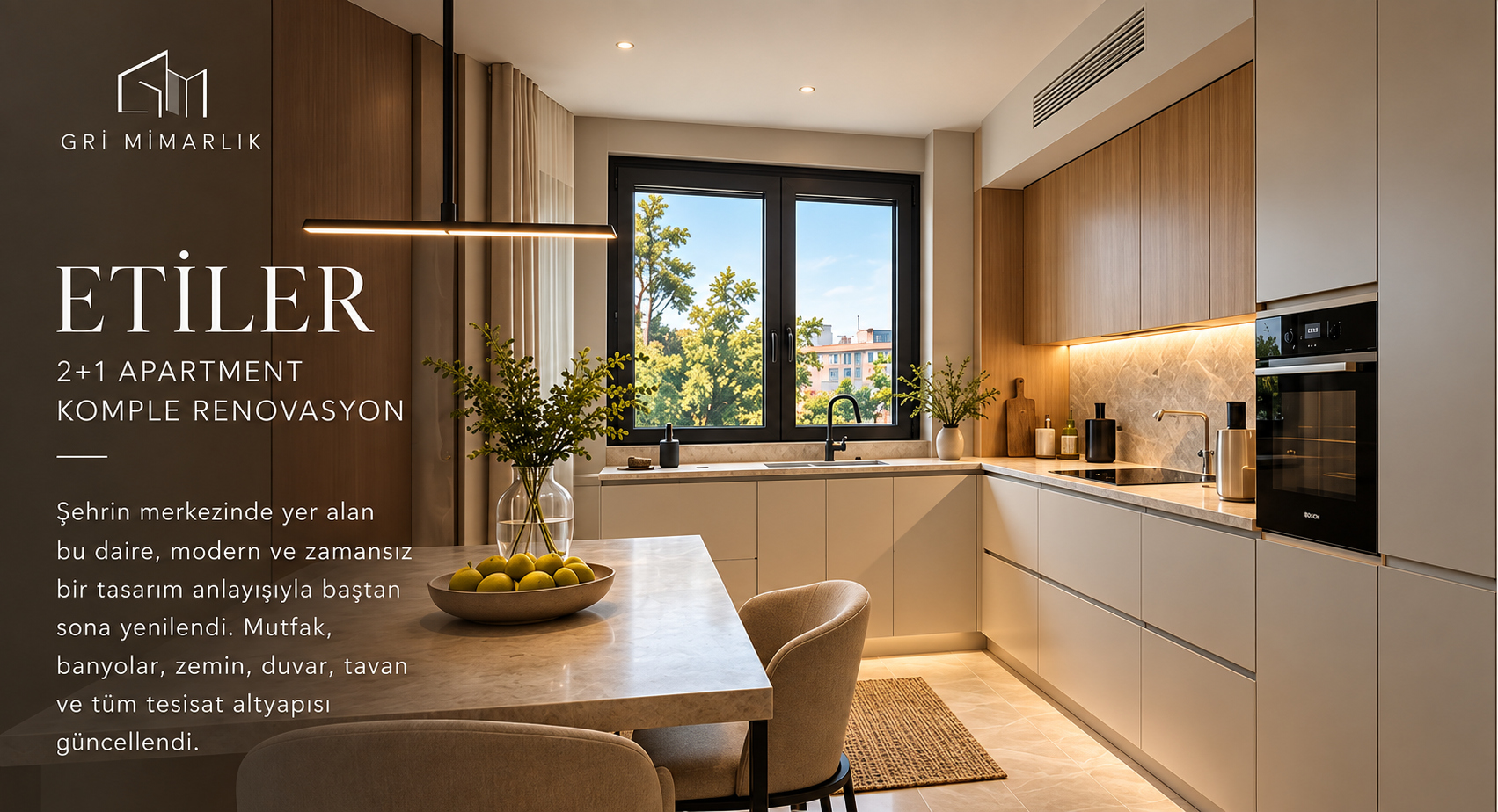 Etiler 2+1 Apartment proje detayı